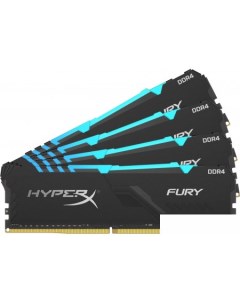 Оперативная память Fury RGB 4x16GB DDR4 PC4 24000 HX430C16FB4AK4 64 Hyperx