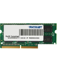 Оперативная память Signature Line 4GB DDR3 SO-DIMM PC3-12800 [PSD34G16002S] Patriot