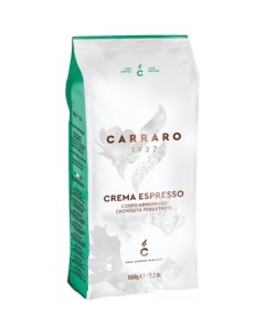 Кофе Crema Espresso в зернах 1000 г Carraro