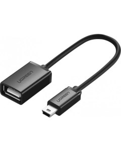 Адаптер US249 USB Type-A - miniUSB (0.1 м, черный) Ugreen