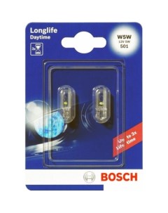 Лампа накаливания W5W Longlife Daytime 2шт Bosch