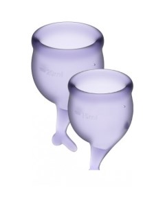 Менструальная чаша Feel Secure фиолетовый Satisfyer