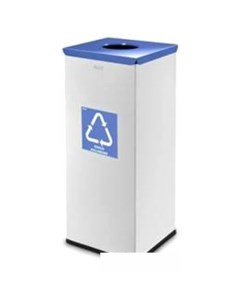 Контейнер для раздельного сбора мусора Eco Prestige 9028204 серый голубой Alda