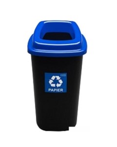 Контейнер для раздельного сбора мусора Sort Bin 9018170 черный голубой Plafor