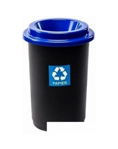 Мусорное ведро Eco Bin 50 л черный синий Plafor