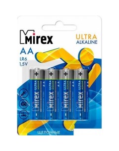 Батарейки Ultra Alkaline AA 4 шт LR6 E4 Mirex