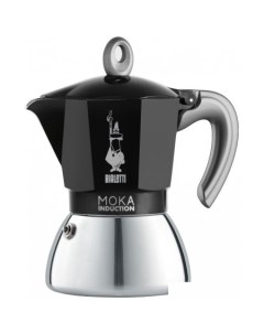 Гейзерная кофеварка Moka Induction 2021 4 порции черный Bialetti