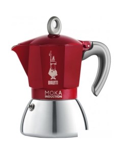 Гейзерная кофеварка Moka Induction 4 порции красный Bialetti