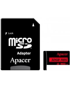 Карта памяти microSDHC AP32GMCSH10U5 R 32GB с адаптером Apacer