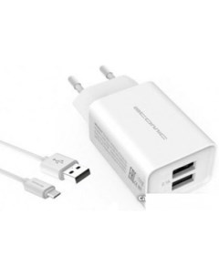 Сетевое зарядное U400 USB Type C белый Atomic