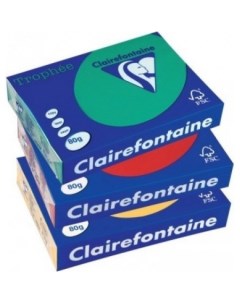 Офисная бумага Trophee интенсив A4 80г кв м 500 л ярко зеленый Clairefontaine