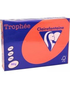 Офисная бумага Trophee интенсив A4 80г кв м 500 л красный Clairefontaine