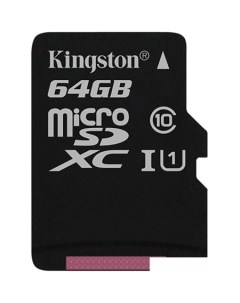 Карта памяти Canvas Select SDCS 64GBSP microSDXC 64GB Kingston