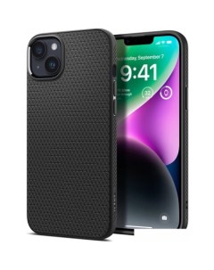 Чехол для телефона Liquid Air iPhone 14 Matte Black ACS05037 (черный матовый) Spigen