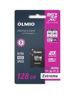 Карта памяти microSDXC 256GB Extreme UHS-I (U3) Olmio