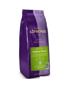 Кофе Medium Roast в зернах 1000 г Lofbergs