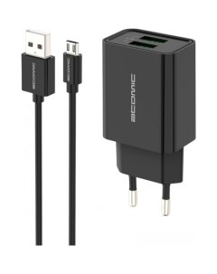 Сетевое зарядное U400 microUSB (черный) Atomic