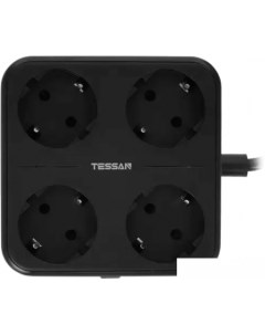 Сетевой фильтр TS 302 черный Tessan