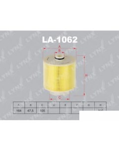 Воздушный фильтр LA1062 Lynxauto