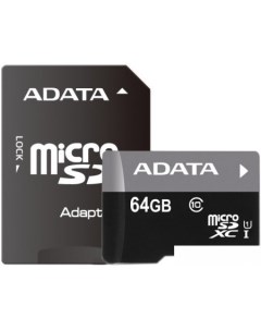 Карта памяти Premier microSDXC UHS I U1 Class 10 64GB AUSDX64GUICL10 RA1 Adata