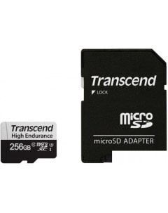 Карта памяти microSDXC TS256GUSD350V 256GB с адаптером Transcend