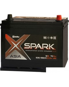 Автомобильный аккумулятор Asia 530/650A EN/JIS L+ SPAA70-3-L (70 А·ч) Spark