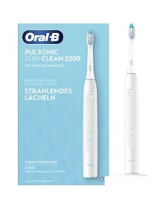 Электрическая зубная щетка Pulsonic Slim Clean 2000 белый Oral-b