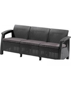 Садовый диван Corfu Love Seat Max графит Keter