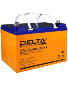 Аккумулятор для ИБП DTM 1233 L (12В/33 А·ч) Delta