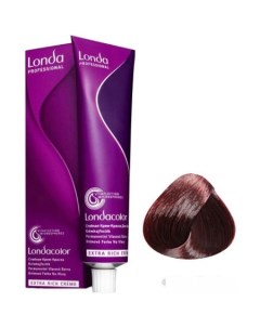 Крем краска для волос color 5 65 светлый шатен фиолетово красный Londa