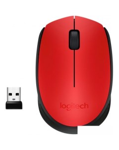 Мышь M171 Wireless Mouse красный/черный [910-004641] Logitech