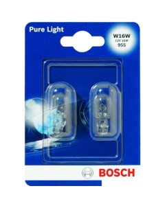 Лампа накаливания W16W Pure Light 2шт Bosch