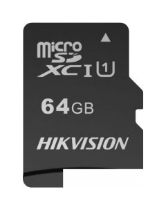 Карта памяти microSDHC HS-TF-C1(STD)/64G/Adapter 64GB (с адаптером) Hikvision