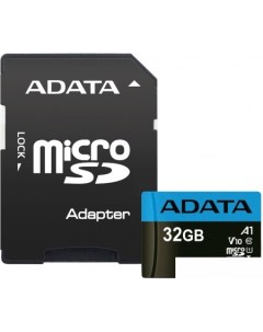 Карта памяти Premier AUSDH32GUICL10A1-RA1 microSDHC 32GB (с адаптером) Adata