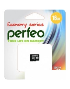 Карта памяти PF16GMCSH10ES microSDHC 16GB Perfeo