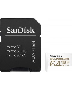 Карта памяти microSDXC SDSQQVR-064G-GN6IA 64GB (с адаптером) Sandisk