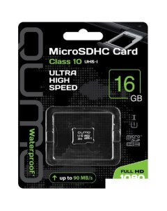 Карта памяти microSDHC QM16GMICSDHC10U1NA 16GB Qumo