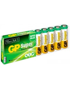 Батарейка Super Alkaline AA 10 шт Gp