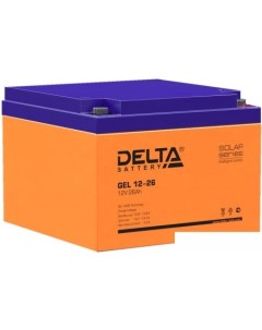 Аккумулятор для ИБП GEL 12-26 (12В/26 А·ч) Delta