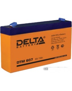 Аккумулятор для ИБП DTM 607 (6В/7 А·ч) Delta