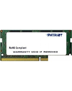 Оперативная память 8GB DDR4 SODIMM PS4 17000 PSD48G213381S Patriot