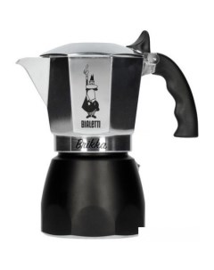 Гейзерная кофеварка Brikka 2020 4 порции черный Bialetti