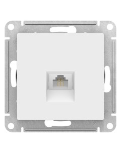 Розетка ATLASDESIGN телеф. RJ11 (без рамки) лотос ATN001381 Schneider electric