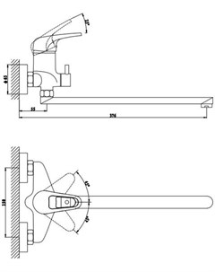 Смеситель Optima 7518511С 35F Gross aqua