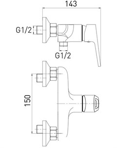 Смеситель Delta 5740268C S Gross aqua