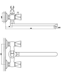 Смеситель Trio 7016029С 35L F Н Gross aqua