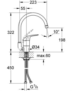 Смеситель Euroeco 32752000 Grohe