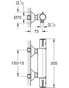 Смеситель Grohtherm 800 34558000 Grohe