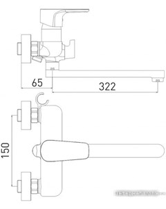 Смеситель Evo 7121297C 35L F Gross aqua