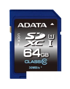 Карта памяти Premier SDXC UHS I Class 10 64GB ASDX64GUICL10 R Adata